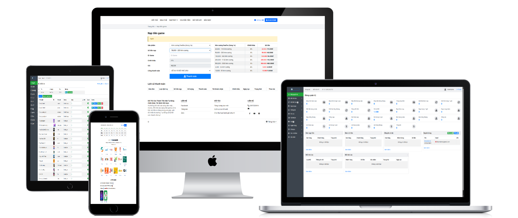 Code Tạo Web Đổi Thẻ Cào Mới Nhất